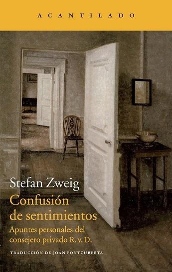 CONFUSIÓN DE SENTIMIENTOS | 9788415689973 | ZWEIG, STEFAN | Llibreria Online de Vilafranca del Penedès | Comprar llibres en català