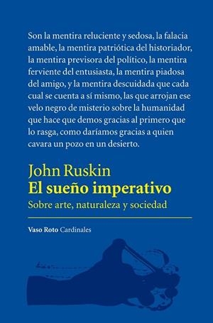 EL SUEÑO IMPERATIVO | 9788415168881 | RUSKIN, JOHN | Llibreria L'Odissea - Libreria Online de Vilafranca del Penedès - Comprar libros