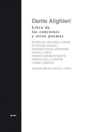 EL LIBRO DE LAS CANCIONES Y OTROS POEMAS | 9788446039518 | ALIGHIERI, DANTE | Llibreria Online de Vilafranca del Penedès | Comprar llibres en català
