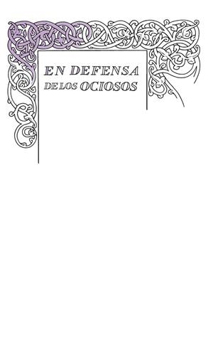 DEFENSA DE LOS OCIOSOS | 9788430616541 | STEVENSON, ROBERT LOUIS | Llibreria Online de Vilafranca del Penedès | Comprar llibres en català