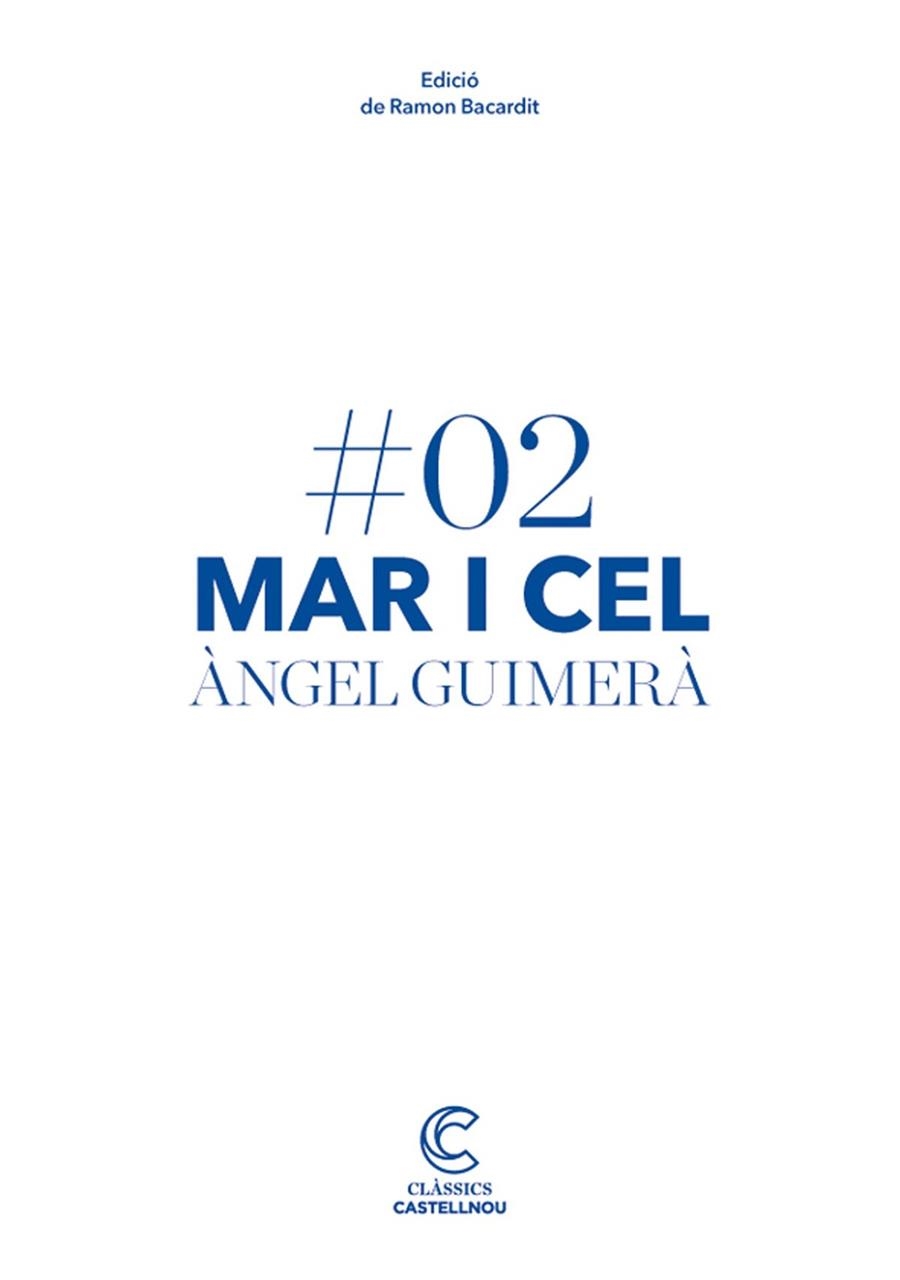 MAR I CEL | 9788498044188 | GUIMERÀ, ÀNGEL | Llibreria Online de Vilafranca del Penedès | Comprar llibres en català