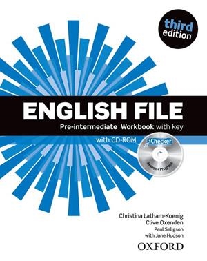 ENGLISH FILE PRE-INTERMEDIATE WORKBOOK WITH KEY | 9780194598736 | AA. VV. | Llibreria L'Odissea - Libreria Online de Vilafranca del Penedès - Comprar libros