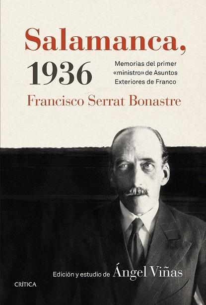SALAMANCA 1936 FRANCISCO SERRAT BONASTRE | 9788498927276 | VIÑAS, ANGEL | Llibreria Online de Vilafranca del Penedès | Comprar llibres en català
