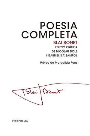 POESIA COMPLETA BLAI BONET | 9788415835462 | BONET, BLAI | Llibreria Online de Vilafranca del Penedès | Comprar llibres en català