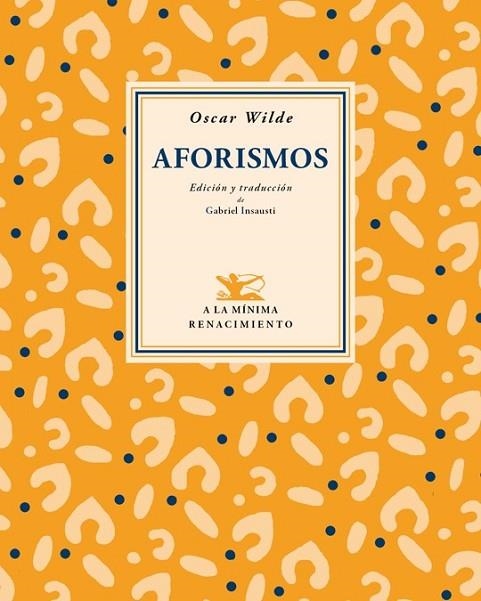 AFORISMOS - OSCAR WILDE | 9788484725336 | WILDE, OSCAR | Llibreria L'Odissea - Libreria Online de Vilafranca del Penedès - Comprar libros