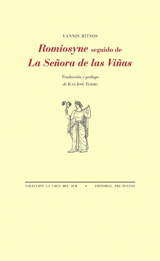 ROMIOSYNE SEGUIDO DE LA SEÑORA DE LAS VIÑAS | 9788415894728 | RITSOS, YANNIS | Llibreria Online de Vilafranca del Penedès | Comprar llibres en català