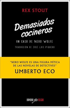 DEMASIADOS COCINEROS | 9788416259052 | STOUT, REX | Llibreria L'Odissea - Libreria Online de Vilafranca del Penedès - Comprar libros