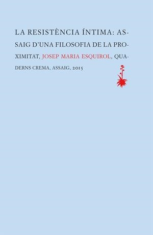 LA RESISTÈNCIA ÍNTIMA ( CATALÀ ) | 9788477275657 | ESQUIROL CALAF, JOSEP MARIA | Llibreria Online de Vilafranca del Penedès | Comprar llibres en català