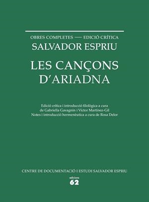 LES CANÇONS D'ARIADNA | 9788429773330 | ESPRIU, SALVADOR | Llibreria Online de Vilafranca del Penedès | Comprar llibres en català