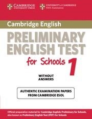 CAMBRIDGE PRELIMINARY ENGLISH TEST FOR SCHOOLS 1 STUDENT'S BOOK WITHOUT ANSWERS | 9780521188296 | CAMBRIDGE ESOL | Llibreria L'Odissea - Libreria Online de Vilafranca del Penedès - Comprar libros