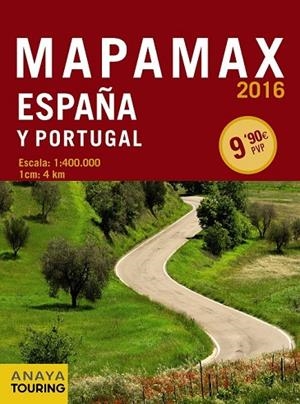 MAPAMAX 2016 ESPAÑA Y PORTUGAL  | 9788499358482 | ANAYA TOURING | Llibreria L'Odissea - Libreria Online de Vilafranca del Penedès - Comprar libros