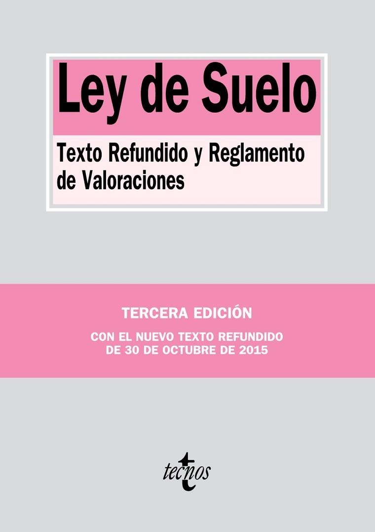 LEY DE SUELO | 9788430968619 | EDITORIAL TECNOS | Llibreria L'Odissea - Libreria Online de Vilafranca del Penedès - Comprar libros