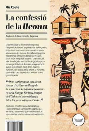 LA CONFESSIÓ DE LA LLEONA | 9788494440922 | COUTO, MIA | Llibreria L'Odissea - Libreria Online de Vilafranca del Penedès - Comprar libros