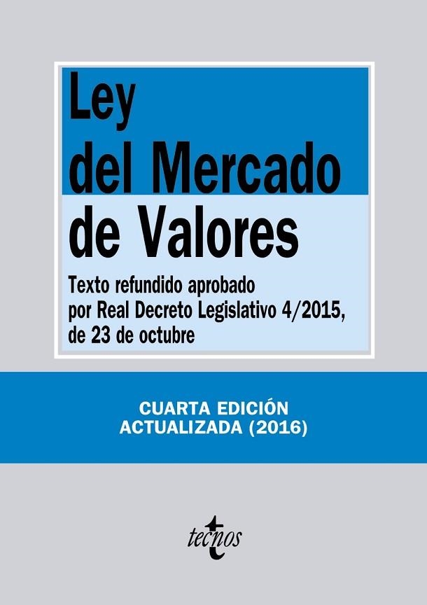 LEY DEL MERCADO DE VALORES 2016 | 9788430968633 | AA. VV. | Llibreria L'Odissea - Libreria Online de Vilafranca del Penedès - Comprar libros