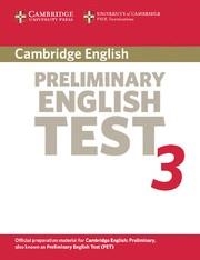CAMBRIDGE PRELIMINARY ENGLISH TEST 3 STUDENT'S BOOK 2ND EDITION | 9780521754729 | CAMBRIDGE ESOL | Llibreria L'Odissea - Libreria Online de Vilafranca del Penedès - Comprar libros