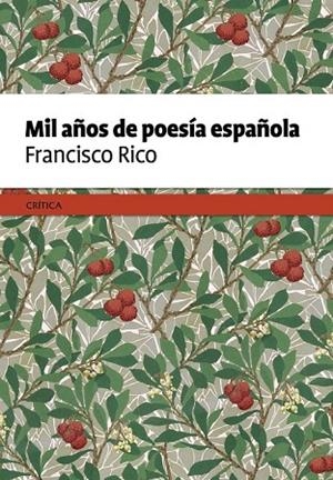 MIL AÑOS DE POESÍA ESPAÑOLA | 9788498929645 | RICO, FRANCISCO | Llibreria Online de Vilafranca del Penedès | Comprar llibres en català