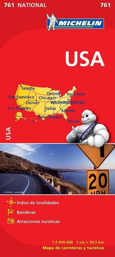 MAPA NATIONAL U.S.A. | 9782067173309 | AA. VV. | Llibreria L'Odissea - Libreria Online de Vilafranca del Penedès - Comprar libros