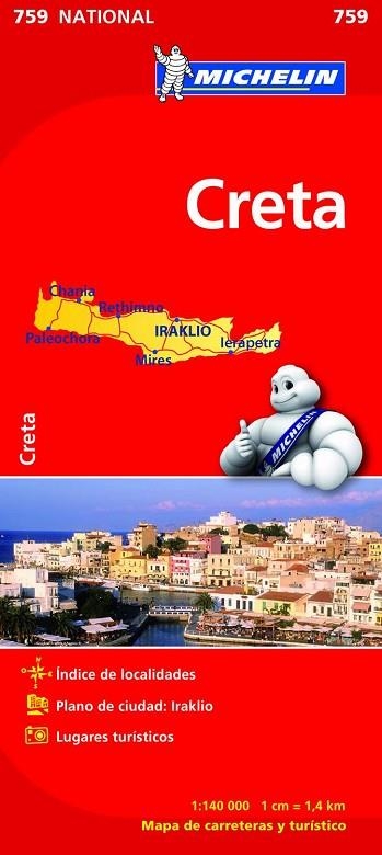 MAPA NATIONAL CRETA | 9782067173231 | AA. VV. | Llibreria L'Odissea - Libreria Online de Vilafranca del Penedès - Comprar libros
