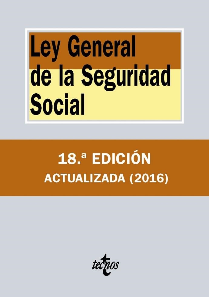 LEY GENERAL DE LA SEGURIDAD SOCIAL | 9788430968848 | EDITORIAL TECNOS | Llibreria L'Odissea - Libreria Online de Vilafranca del Penedès - Comprar libros