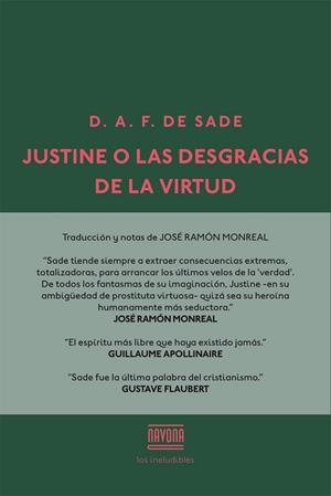JUSTINE O LAS DESGRACIAS DE LA VIRTUD | 9788416259502 | SADE | Llibreria Online de Vilafranca del Penedès | Comprar llibres en català