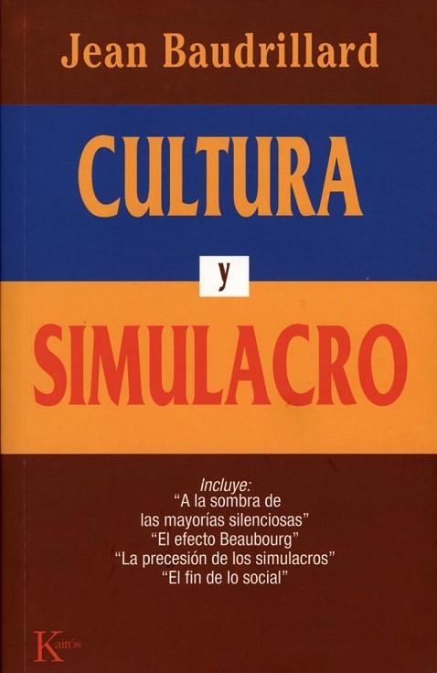 CULTURA Y SIMULACRO | 9788472452985 | JEAN BAUDRILLARD | Llibreria L'Odissea - Libreria Online de Vilafranca del Penedès - Comprar libros
