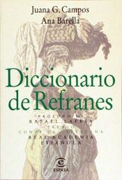 DICCIONARIO DE REFRANES | 9788423959846 | J.G.CAMPOS | Llibreria Online de Vilafranca del Penedès | Comprar llibres en català