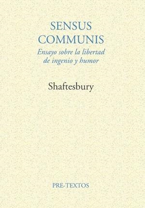 SENSUS COMMUNIS | 9788481910452 | SHAFTESBURY | Llibreria Online de Vilafranca del Penedès | Comprar llibres en català