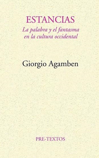 ESTANCIAS | 9788481910537 | GIORGIO AGAMBEN | Llibreria L'Odissea - Libreria Online de Vilafranca del Penedès - Comprar libros
