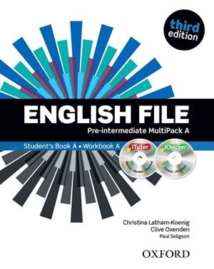 ENGLISH FILE PRE-INTERMEDIATE: MULTIPACK A WITH ITUTOR AND ICHECKER 3RD EDITION | 9780194598682 | CLIVE OXENDEN/CHRISTINA LATHAM-KOENIG/PAUL SELIGSON | Llibreria L'Odissea - Libreria Online de Vilafranca del Penedès - Comprar libros