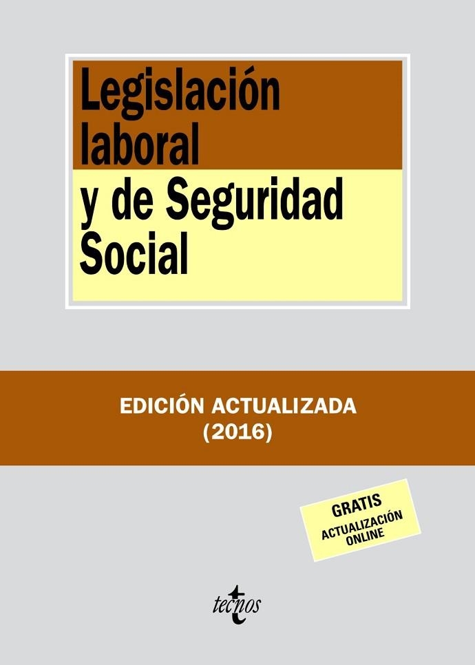 LEGISLACIÓN LABORAL Y DE SEGURIDAD SOCIAL | 9788430969456 | EDITORIAL TECNOS | Llibreria L'Odissea - Libreria Online de Vilafranca del Penedès - Comprar libros
