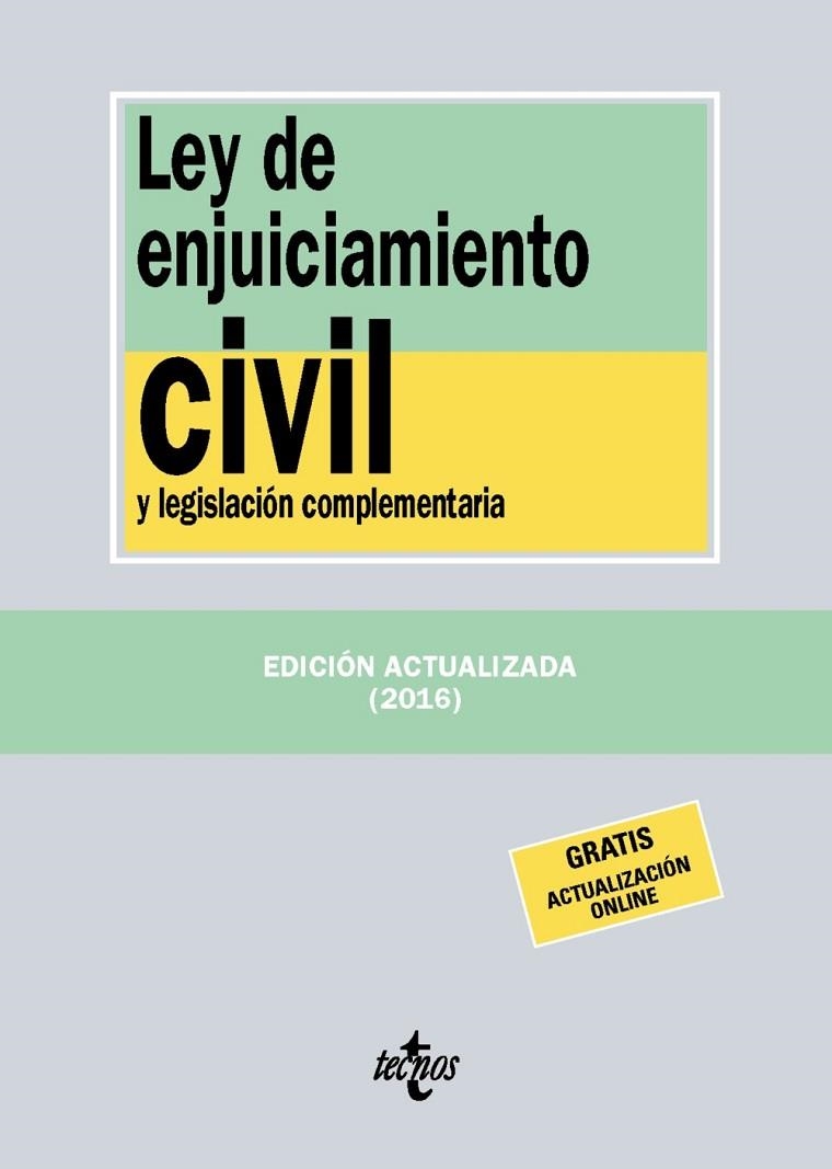 LEY DE ENJUICIAMIENTO CIVIL | 9788430970117 | EDITORIAL TECNOS | Llibreria L'Odissea - Libreria Online de Vilafranca del Penedès - Comprar libros