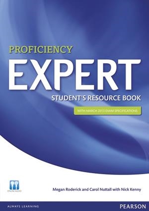 EXPERT PROFICIENCY STUDENT'S RESOURCE BOOK | 9781408299005 | RODERICK, MEGAN | Llibreria Online de Vilafranca del Penedès | Comprar llibres en català