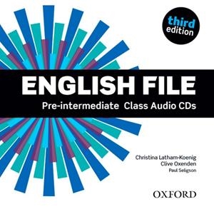 ENGLISH FILE PRE-INTERMEDIATE: CLASS AUDIO CD 3RD EDITION | 9780194598590 | CLIVE OXENDEN | Llibreria L'Odissea - Libreria Online de Vilafranca del Penedès - Comprar libros