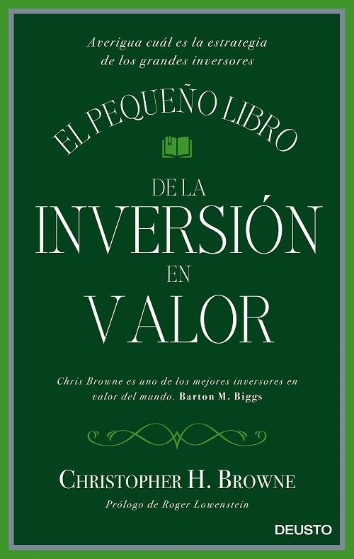 EL PEQUEÑO LIBRO DE LA INVERSIÓN EN VALOR | 9788423425693 | BROWNE, CHRISTOPHER H | Llibreria L'Odissea - Libreria Online de Vilafranca del Penedès - Comprar libros