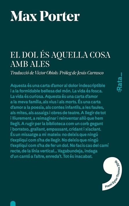 EL DOL ÉS AQUELLA COSA AMB ALES | 9788494489143 | PORTER, MAX | Llibreria L'Odissea - Libreria Online de Vilafranca del Penedès - Comprar libros
