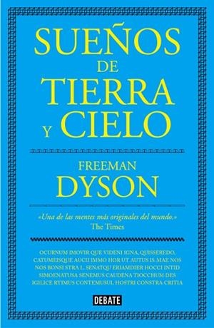 SUEÑOS DE TIERRA Y CIELO | 9788499927077 | DYSON, FREEMAN | Llibreria L'Odissea - Libreria Online de Vilafranca del Penedès - Comprar libros