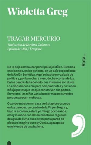 TRAGAR MERCURIO | 9788416738229 | GREG, WIOLETTA | Llibreria L'Odissea - Libreria Online de Vilafranca del Penedès - Comprar libros