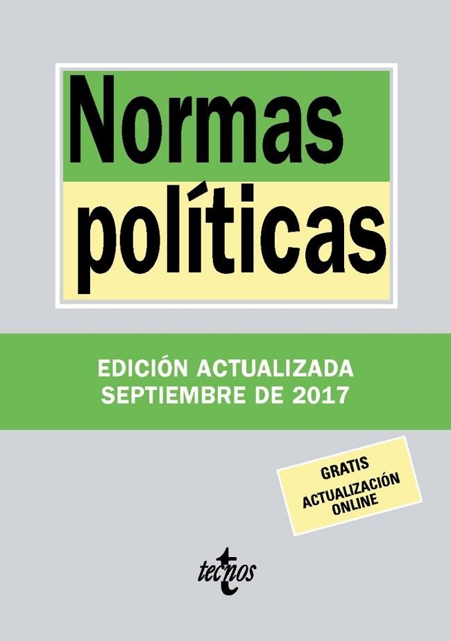 NORMAS POLÍTICAS | 9788430971794 | EDITORIAL TECNOS | Llibreria L'Odissea - Libreria Online de Vilafranca del Penedès - Comprar libros
