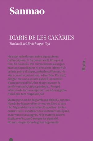 DIARIS DE LES CÀNARIES | 9788416738083 | SANMAO | Llibreria Online de Vilafranca del Penedès | Comprar llibres en català