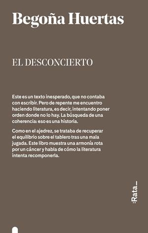 EL DESCONCIERTO | 9788416738311 | HUERTAS, BEGOÑA | Llibreria L'Odissea - Libreria Online de Vilafranca del Penedès - Comprar libros