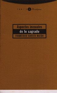 ASPECTOS INUSUALES DE LO SAGRADO | 9788481643299 | GARCÍA BAZÁN, FRANCISCO | Llibreria L'Odissea - Libreria Online de Vilafranca del Penedès - Comprar libros