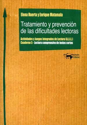 TRATAMIENTO Y PREVENCIÓN DE LAS DIFICULTADES LECTORAS | 9788477740391 | HUERTA, ELENA / MATAMALA, ENRIQUE | Llibreria Online de Vilafranca del Penedès | Comprar llibres en català