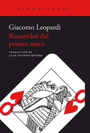 RECUERDOS DEL PRIMER AMOR | 9788416748808 | LEOPARDI, GIACOMO | Llibreria L'Odissea - Libreria Online de Vilafranca del Penedès - Comprar libros