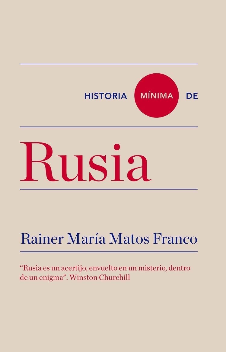 HISTORIA MÍNIMA DE RUSIA | 9788417141615 | MATOS FRANCO, RAINER MARÍA | Llibreria L'Odissea - Libreria Online de Vilafranca del Penedès - Comprar libros