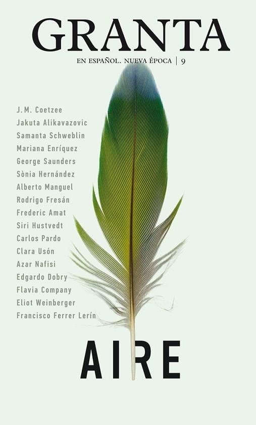 GRANTA 9. AIRE | 9788417355456 | VARIOS AUTORES | Llibreria L'Odissea - Libreria Online de Vilafranca del Penedès - Comprar libros