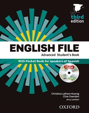 ENGLISH FILE ADVANCED STUDENT'S BOOK+ITUTOR+PB PACK 3RD EDITION | 9780194502108 | AA. VV. | Llibreria L'Odissea - Libreria Online de Vilafranca del Penedès - Comprar libros