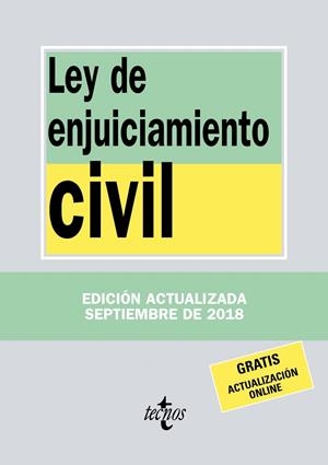 LEY DE ENJUICIAMIENTO CIVIL SETEMBRE 2018 | 9788430974962 | AA VV | Llibreria L'Odissea - Libreria Online de Vilafranca del Penedès - Comprar libros