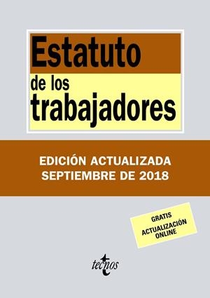 ESTATUTO DE LOS TRABAJADORES SETEMBRE 2018 | 9788430975129 | AA VV | Llibreria L'Odissea - Libreria Online de Vilafranca del Penedès - Comprar libros
