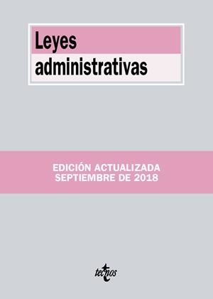 LEYES ADMINISTRATIVAS SETEMBRE 2018 | 9788430974955 | AA VV | Llibreria L'Odissea - Libreria Online de Vilafranca del Penedès - Comprar libros