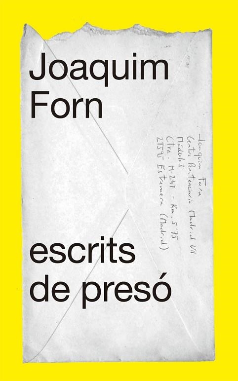 ESCRITS DE PRESÓ | 9788441232006 | FORN, JOAQUIM | Llibreria L'Odissea - Libreria Online de Vilafranca del Penedès - Comprar libros